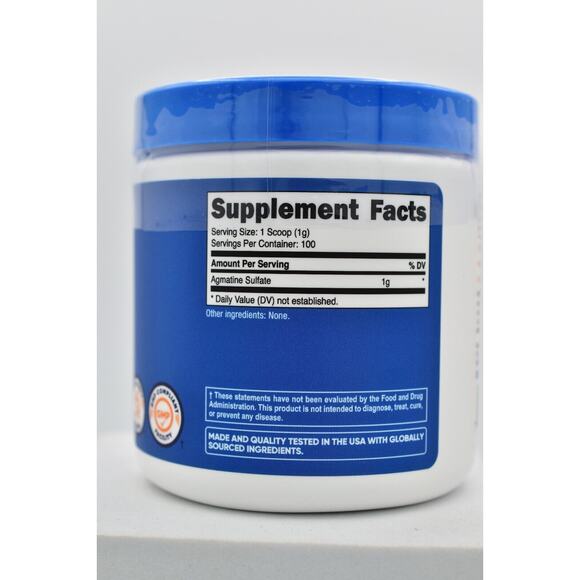 Nutricost Agmatine 100 Grams 100 Servings of 100g Pure Unflavored Sealed 09/2026 - Picture 9 of 12